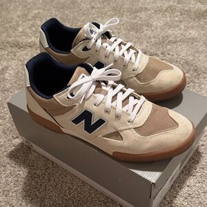 New Balance numeric Tom Knox 600 Men's Beige and Navy Sneakers